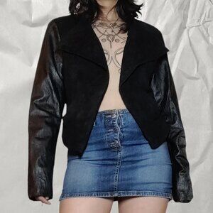 Bebe Genuine Leather Blazer Jacket!